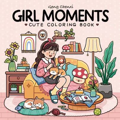 一本 Coco Vivi 女孩时光涂色书，专为成人、学生和青少年设计。这本涂色书以女孩为主角，展现温馨舒适的场景，有助于放松身心，培养色彩感知和想象力，并锻炼专注力。它可以作为礼物送给家人、朋友和爱人，也适合作为母亲节或开学季的学习用品礼物。