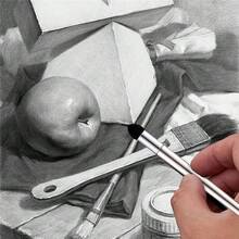 3 件艺术家混合笔可水洗素描摩擦海绵刷可重复使用绘图艺术混合器校正亮度和高光，办公室和学校用品，返校，学校用品 - 3PCS-Set - 查看 8