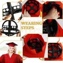 Adjustable Graduation Cap Holder, Graduation Cap Insert, Unisex, Graduation Headband, Suitable For Various Hairstyles, Straight Hair, Fluffy Hair, Fixes Your Graduation Cap And Hairstyle, Graduation Gift