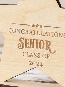 1pc Personalized Wooden Gifts, Customizable Text, Graduation Gifts, Decorations, Friends Gifts, Ornaments,Graduation,Graduation Decorations, Items - Multicolor - View 4