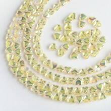 50pcs 8mm Side Drilled Glass Heart/Butterfly Beads For DIY Jewelry Making, Can Be Used For Necklaces, Bracelets, Earrings, Belts, Headpieces, Shoes, Phone And Key Chains, Etc.