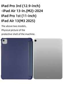 iPad 纯色笔槽保护壳，兼容 iPad Mini4/Mini5/Mini6/Mini7/Air/Air2/9.7/10.2/10.5/Air4/Air5/Pro 11 英寸/第 10 代/Air 11 英寸 (M2)-2024/Air 13 英寸 (M2)-2024/Pro11 英寸 (M4)-2024/Pro13 英寸 (M4)-2024/iPad Air 13(M3 2025)/iPad Air 11 英寸 (M3) 2025/iPad (A16) 11 英寸第 11 代 2025 型号