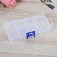 Detachable 8-Compartment Transparent Storage Box, Plastic Electronic Component Partition Box, DIY Button And Bead Parts Box, Rectangular Accessory Sorting Box, Detachable Partition DIY Storage Box, Essential For Handmade Experts, Multifunctional Parts Sorting Box For Women Storage Organizer Travel Essentials Back To School Dormitory Storage