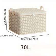 1pc Extra Large Storage Trunk, Multifunctional Bedding & Clothing Organizer Box, Lightweight Portable Design With Zipper Closure, Bedding & Blanket Storage Solution - Multicolor - View 11