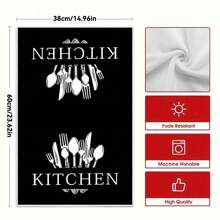 1pc/2pcs Buffalo Plaid Kitchen Towels, Soft & Absorbent Machine Washable Polyester Dishcloth, Perfect For Kitchen Decor, Cooking.Baking, Holiday Decor & Bathroomssentials, TableDecor, Kitchen Supplies, Home Decoration, New Home Bathroom Housewarming Gift, Kitchen Towels