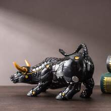 RDW017,Black, 8 Inches, Made Of Resin. An Exquisite Bullfighting Ornament For The Living Room, Also A Home Decoration Ornament.
