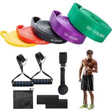 Resistance Bands Set Multi Level Pull Up Exercise Bands With Door Anchor & Handles & Protective Covers, Heavy Duty Assistance Band For Men Women For Strength Training Home Gym Yoga Stretching Workout Band Kits - 8-125 LBS - View 1