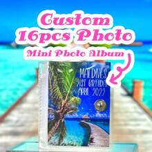 1 pièce Album photo portable personnalisé, album de collection en pochette PVC, album porte-clés + mini rangement de cartes, convient pour les vacances, la remise des diplômes, le mariage, l'anniversaire, les commémorations, toutes les saisons. Mini album photo portable en PVC transparent avec pochettes, peut contenir des photos/cartes/pièces d'identité. Harmonie domestique