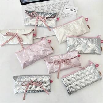 大容量铅笔盒文具袋，轻便铅笔袋拉链文具袋桌面化妆包，返校，学校用品，铅笔袋，书包