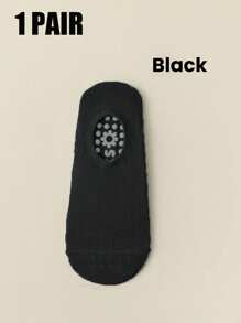 1 Pair/3 Pairs/5 Pairs Of Anti Slip Grip Yoga Socks, Breathable Cross Band Invisible Sports Indoor Socks, Silicone Anti Slip Dance Socks