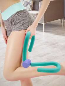 1pc Fitness Yoga Stretching Apparatus Leg Beautifier ,Home Yoga Beentraining Clip Voor Dij Binnenbeen Hip Lifting Muscle Trainer - Multicolor - View 4