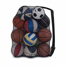 1pc Large Capacity Football, Basketball Drawstring Storage Bag, Tennis, Volleyball Equipment Collection Bag, Shoulder Strap Easy To Carry