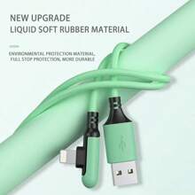 durcord Cable de carga súper largo de 1,8 m/5,9 pies/70,8 pulgadas [Certificado MFi] Cable de carga rápida USB multicolor con adhesivo líquido suave compatible con iPhone 13/12/11 Pro Max/XS MAX/XR/XS/X/8/7 Plus - Color Macarrón compatible con iPhone 14 Pro Max, 14 Pro, 14 Plus, 13 Pro Max, 13 Pro, 13, 12 Pro, 12, 11, XS, XR, 8 Plus, 8, 7, 6, 5, SE, para iPad Lightning, ángulo recto de 90 grados
