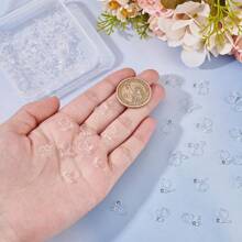 20 Stücke Harz transparent Clip-On Ohrringe Konverter Ohrringe Set Komponenten für DIY Nicht-Pierced Ohrringe