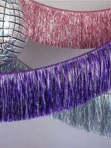 kumozawa 1 peça - Decorações com Borlas, Serpentinas, Perfeitas para Casamentos, Aniversários, Decorações de Formatura, Decorações de Formatura 2025 - Multicolorido - Visão 2