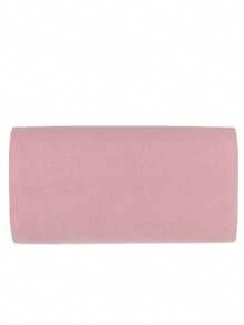 Girly Handbags Womens Plain Faux Suede Clutch Bag - Pink - View 4