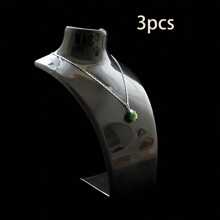 1 pièce/2 pièces/3 pièces Support d'affichage de bijoux en acrylique, boucles d'oreilles, bracelets, colliers, pendentifs et porte-bijoux, plusieurs couleurs disponibles