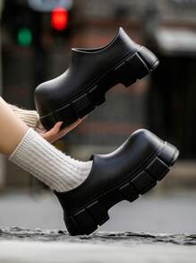 Women Thick Sole Flats, New Solid Color Punk Fashion Casual Outdoor Street Cute Beach Commute Business Party Elegant Preppy Holiday Front Avant-Garde EVA Round Toe Women Boots, Beach Wedding Party Outdoor Office, All Season Women Sandals, Women Wedge Chunky Heel Sandals