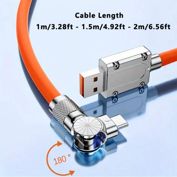 100W Max 6A USB-C Fast Charging Cable, USB A To USB C Data Cord For Gaming, Liquid Silicone Compatible With Samsung, OPPO, OnePlus, VIVO, Android Phones Charger Accessories USB C Transmission Line Compatible With IPhone 16, 16 Pro Max, 15, 15 Plus, 15 Pro, 15 Pro Max,Compatible With Redmi, Compatible With OnePlus Type C