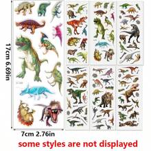 5/10 pezzi Adesivi a bolle di dinosauro riutilizzabili, adesivi per decorazione di custodie per telefono, album, diari, planner, biglietti, progetti creativi fai-da-te, artigianato