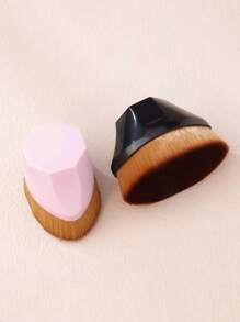 1/2 pezzi di Pennello Magic Foundation Powder nr. 55 con scatola, pennello a petalo, set di pennelli per il trucco, set di pennelli trucco portatile, strumenti di bellezza per il trucco