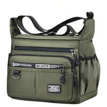 Men's Crossbody Backpack: Durable With Adjustable Strap And Casual Design For Everyday Use - Green - View 1