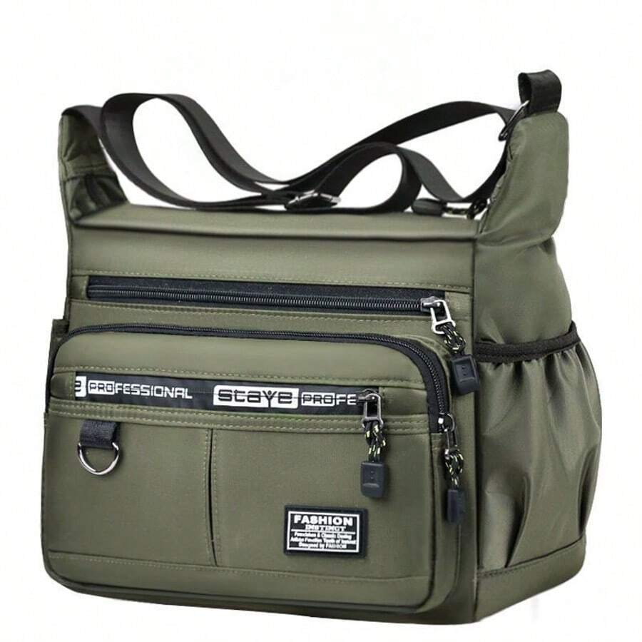 Men's Crossbody Backpack: Durable With Adjustable Strap And Casual Design For Everyday Use - Green - View 1
