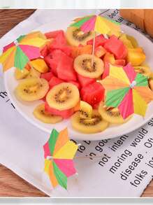 20 pezzi/50 pezzi/70 pezzi/100 pezzi Ombrellini, parasole, decorazioni per cocktail, decorazioni per cupcake, vari colori e design, Hawaii, Hawaii, Tiki, rinfrescanti per l estate hawaiana, spiaggia, viaggio