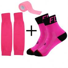 3pcs/Pack Thickened Mid-Calf Football Socks, Cushioned Sports Socks With Non-Slip Grip, Breathable For Running - Multicolor - View 4