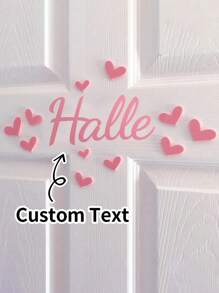 1 pezzo Targa personalizzata con nome per la stanza dei bambini, cartello con nome personalizzato per neonati, adatto per camera da letto e soggiorno, cartellino con nome personalizzato, targa per matrimonio, logo con nome per decorazione della casa, regalo per feste, San Valentino, personalizzato di alta qualità, multifunzionale, ornamentale, lettera, elegante, moderno, colorato, carino, casual, personalizzato, unico, idea regalo perfetta per lei