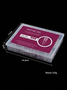 50 pezzi/240 pezzi Unghie finte da donna e ragazze in gel extra lunghe a stiletto con estremità matte, 2 in 1 per manicure