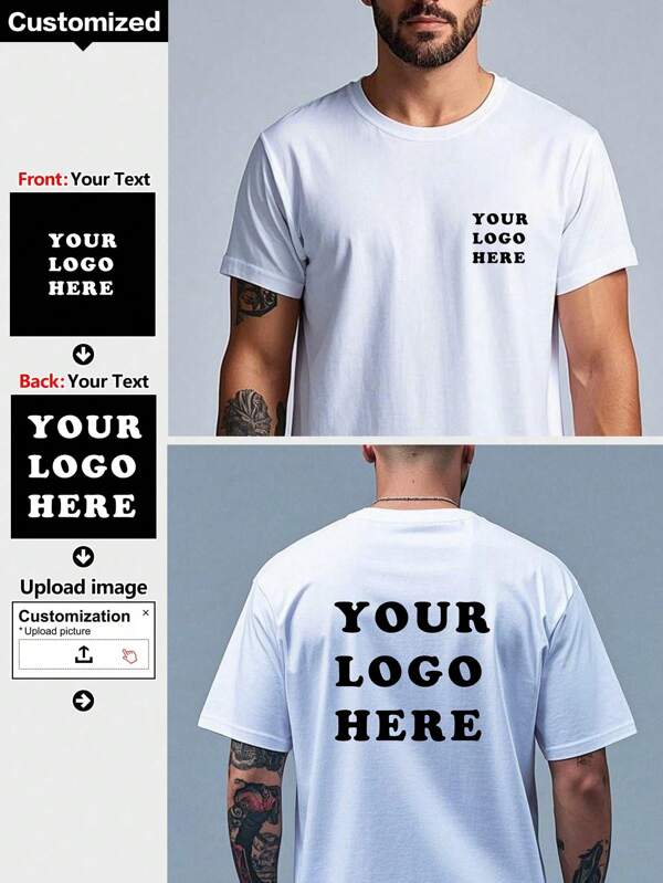 Personaliza camisetas cómodas y transpirables, carga tus fotos y textos favoritos y proporciona regalos personalizados para familiares, amigos y parejas