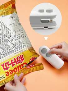 Mini Rechargeable 2-In-1 Bag Sealer With Cutter, Plastic Bag Heat Sealer To Keep Food Fresh, Small Electric Vacuum Sealer, USB Charging Sealing Machine For Food Storage