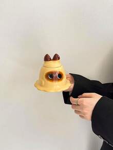 كأس سيراميك مطلي على شكل قطة محبب ذو غطاء، كأس قهوة/شاي مضحك للأزواج، كوب مياه ذو سعة كبيرة مبتكر، كوب فتياني للإفطار، الشاي بعد الظهر، عيد الميلاد، هدية للصديقة، الزوجة، الأم