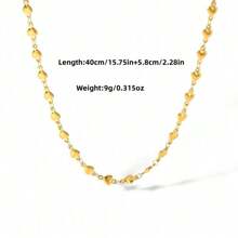 1 Set Minimalist And Elegant Delicate Heart-Shaped Stainless Steel Jewelry Set, Suitable For Women To Wear Daily Or Attend Parties, Also A Great Mother's Day Gift