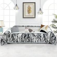 Cubiertas para Sofá Seccional: Cobertura para Sofá Moderna y Ultra Suave con Estilo Boho Jacquard con Borla, Impermeable Manta Antideslizante y Anti Arañazos para Perros (A-Buckman, 180cm X 340cm) - A-Buckman - Ver 7