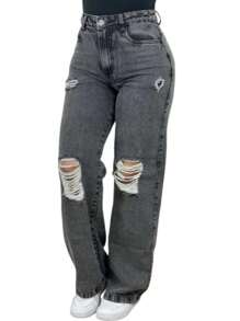 Women's Wide Leg High Waisted Jeans