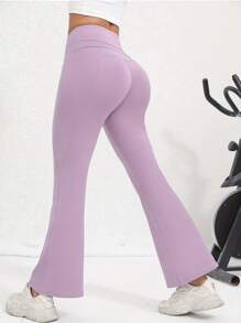 Women's Casual High Waist Flare Yoga Pants, Athletic Tights