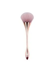 SHANGFEIYA 1pc Japanese Shape Nail Powder Brush With Iridescent Color Handle, Soft Bristle Makeup Blush Powder Brush