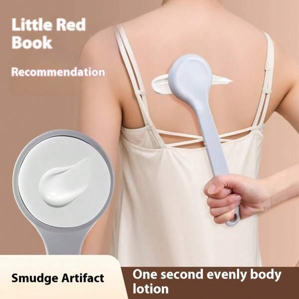 Long-Handle Back Scrubber Brush For Applying Body Lotion, Oil Or Cream Back To School