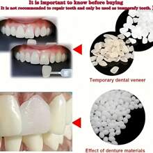 50pcs Temporary Tooth Replacement Kit, Teeth Whitening Veneers, Simple And Convenient, Fit Various Tooth Shapes, Boost Confidence And Smile Charm