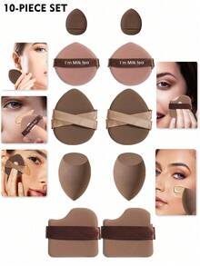 5/10/20/30/40/50/60/80/100PCS Makeup Tools Set Including:10PCS Makeup Sponges For Liquid Makeup+10PCS Mini Makeup Sponges For Liquid Makeup+10PCS Triangle Powder Puffs For Loose Powder And Makeup Setting+10PCS Air Cushion Powder Puffs For Facial Makeup+10PCS Mini Air Cushion Powder Puffs For Facial Concealer Makeup,Makeup,Cheap,Room Decor,Vanity,Travel,Bedroom,Makeup Accessories,Puff,Makeup Blender,Powder Puff,Makeup Sponge,Cheap,Stocking Stuffers,Makeup,Makeup Tools,Cheap Stuff,Gifts,Gifts For Women,Christmas Gifts - 彩色 - 查看 12