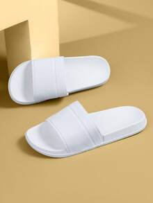 Casual Versatile Simple White New Slipper Sandals - White - View 6