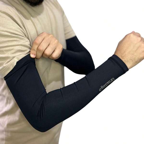 Manguito Curto  Simples  Casual  Poliamida