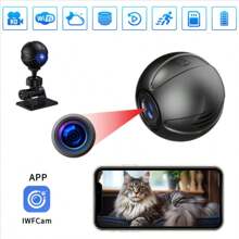 Mini cámara de seguridad WiFi con visión nocturna y detección de movimiento HD Mini DV con batería Cámara WiFi portátil Batería 200mAh 1080P