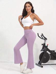 Women's Casual High Waist Flare Yoga Pants, Athletic Tights