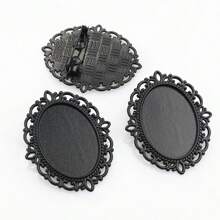 4 peças 18x25mm tamanho interno broche cabochões base em branco bandeja de configuração faça você mesmo acessórios para fazer joias descobertas
