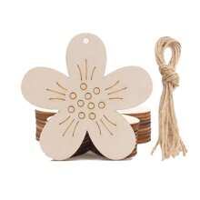 40-Piece Butterfly & Flower Craft Kit - Natural Wooden Boards For Painting/Arts & Crafts, Suitable For Art Activities, Birthday Gifts, Christmas Parties, Includes Watercolor Pens And Gem Stickers