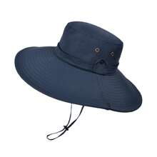 1pc Spring/Summer Extra Wide Brim Sun Hat, Outdoor Fishing Cap For Men, Hiking Sun Protection Hat