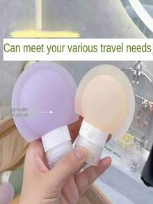 1/2/3 Pieces Silicone Travel Dispenser Bottles For Portable Travel Magic Shampoo And Body Wash Small Bottles With Sealed And Leak-Proof Design, Reusable For Skincare And Makeup Removal Samples. Leak-Proof Dispenser Is Suitable For Travel Carrying And Home Use For Toiletries And Body Wash. - Multicolor - View 10